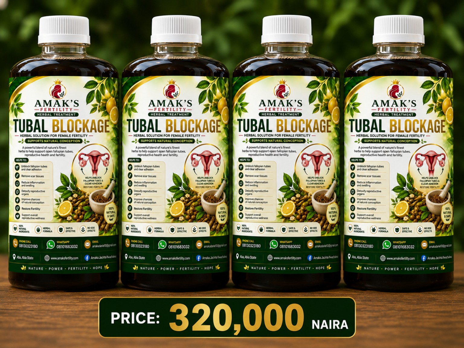 Tubal Blockage Flusher Kit — 1,000 ml